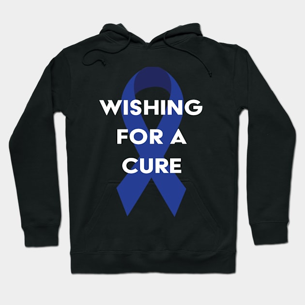 wishing for a cure Colon Cancer Awareness Hoodie by magazin